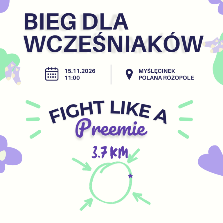 Pobiegnij dla wcześniaków! Każdy krok ma znaczenie!